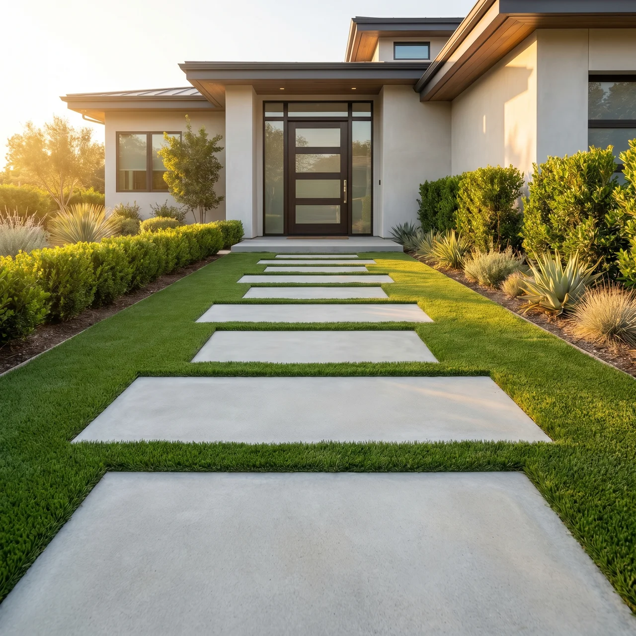 Smooth interior garage concrete slab